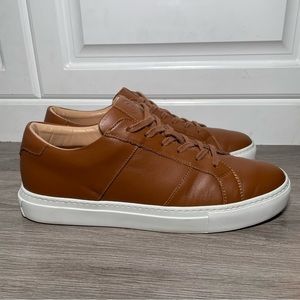 GREATS ROYALE Sneakers Cuoio/ Brown Full Grain Leather Men’s Sz 10